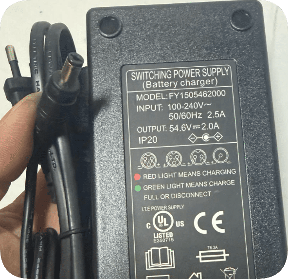 *Brand NEW*54.6V 2A Charger Cord for Foldable Electric Scooters and Mobility Scooters FY1505462000 (Round 5.5x *Brand NEW*54.6V 2A Charger Cord for Foldable Electric Scooters and Mobility Scooters FY1505462000 (Round 5.5x